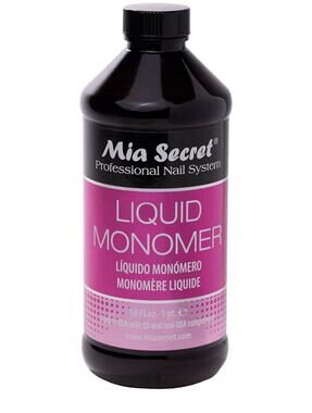 Mia Secret 16 oz Liquid Monomer - Professional Nail Liquid for Acrylic Powder